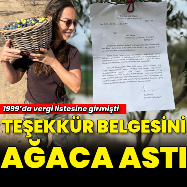 Oyuncu Filiz Taçbaş ilk hasadını aldı