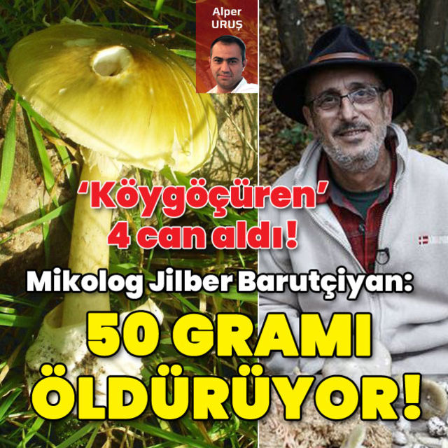 Mantar zehirlenmesinde can kaybı 4 oldu Mikolog Jilber Barutçiyan 50 gramı öldürür