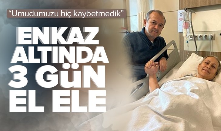 Hatay’da enkaz altında 3 gün el ele: Umudumuzu hiç kaybetmedik.