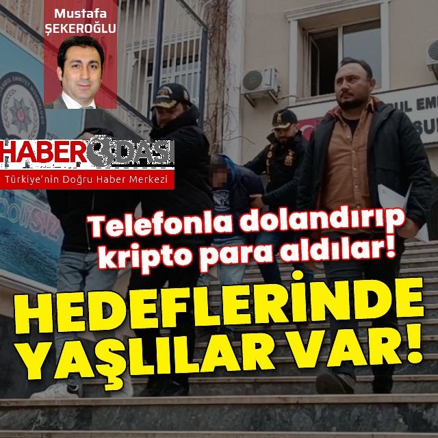 Yaşlı adamı dolandırıp kripto para aldılar