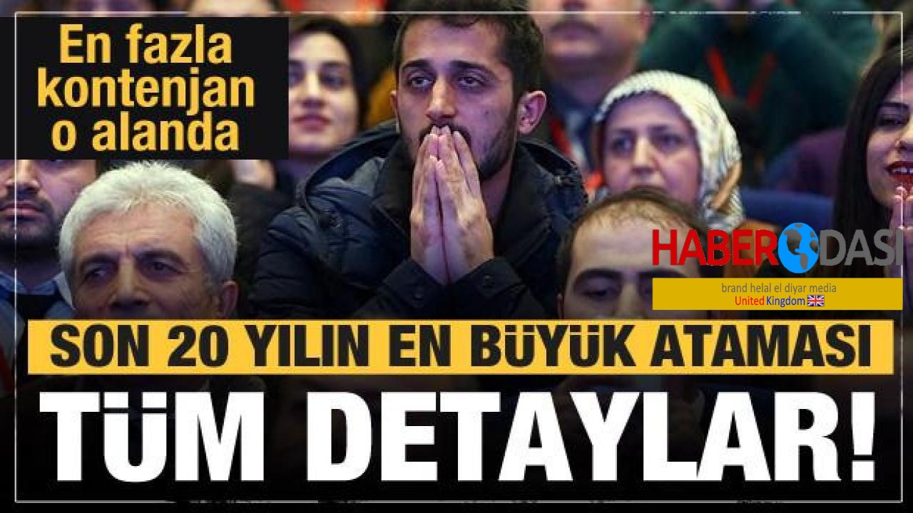 Öğretmen atamalarında en çok kontenjan ayrılan bölümler belli oldu