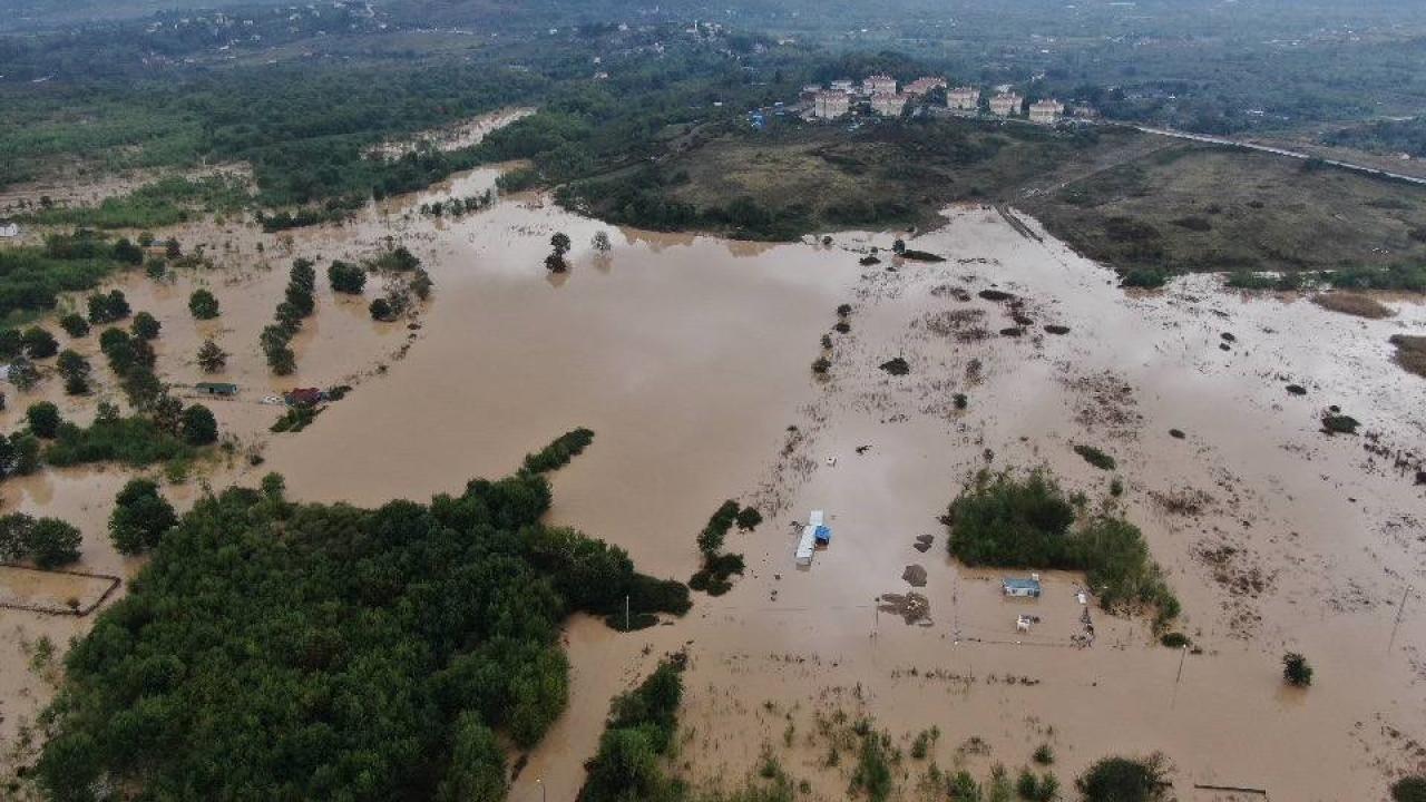 Şilede dere taştı bir mahalle sular altında kaldı