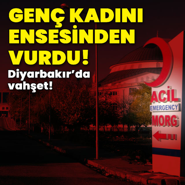 Diyarbakır da vahşet Genç kadını ensesinden vurdu