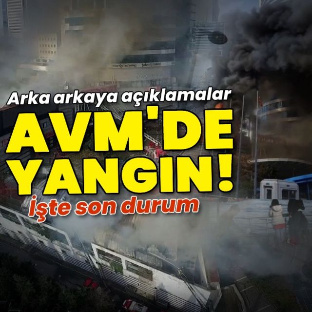 İstanbul Levent te bulunan AVM de yangın çıktı