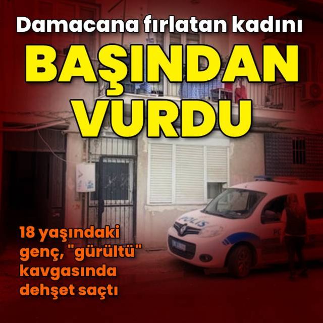 18 yaşındaki genç gürültü kavgasında dehşet saçtı