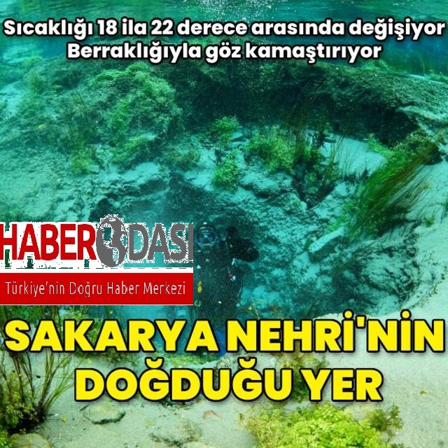 Eskişehirde Sakarya Nehrinin doğduğu bölge su altından görüntülendi