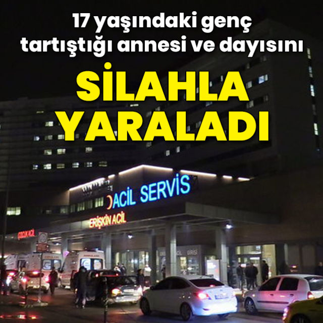 Adana da bir kişi annesi ve dayısını silahla yaraladı