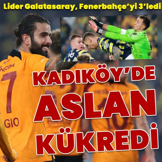 Fenerbahçe: 0 - Galatasaray 3 | MAÇ SONUCU