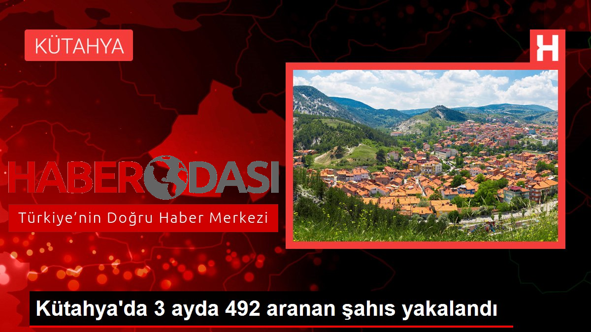 Kütahyada 3 ayda 492 aranan şahıs yakalandı