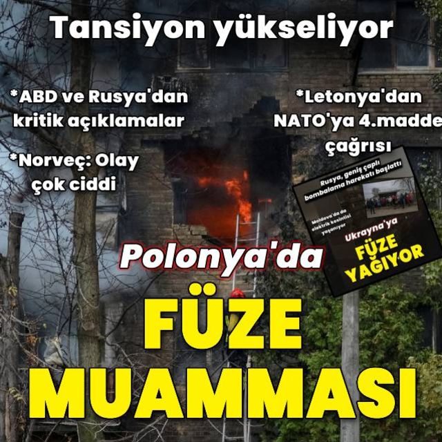 Polonya nın Ukrayna sınırındaki köye düşen ateşleyeni belirsiz füze nedeniyle 2 kişi hayatını kaybetti