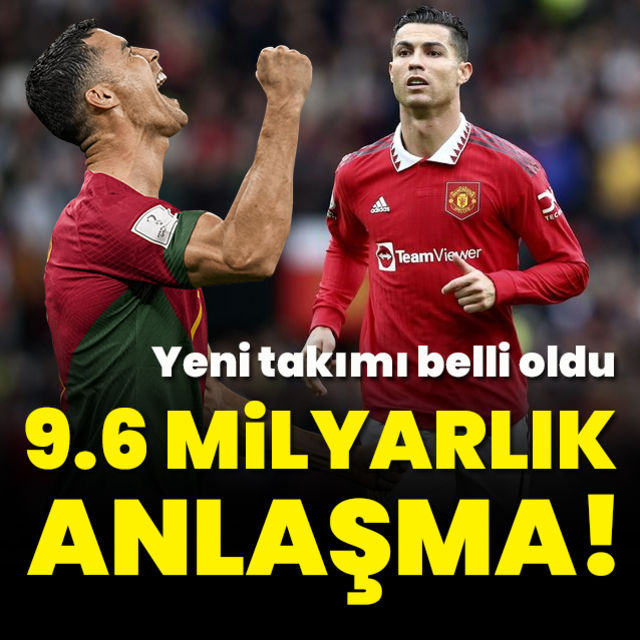 Son dakika transfer haberi Cristiano Ronaldo Al-Nassr ile anlaştı iddiası 9.6 milyarlık imza