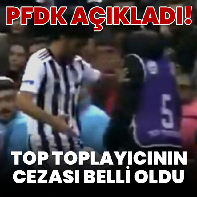 Derbideki top toplayıcının cezası belli oldu